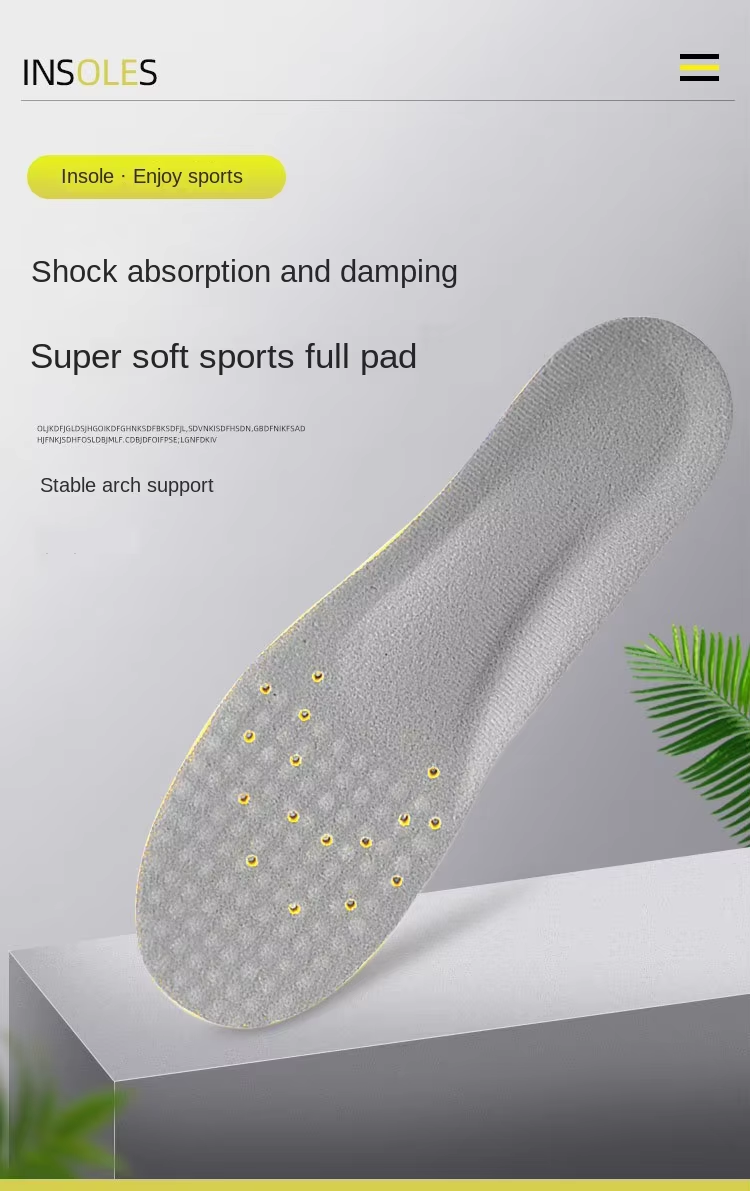 Most comfortable shoe inserts for nurses - rebound PU absorbs concrete impact